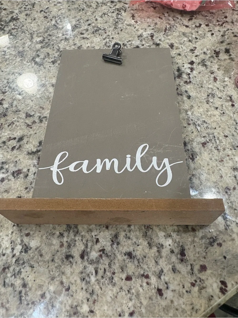 Standing picture frame with clip “Family” GUC